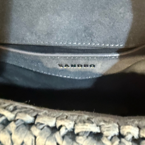 Sandro YZA Raffia Shoulder Bag - Picture 14 of 15